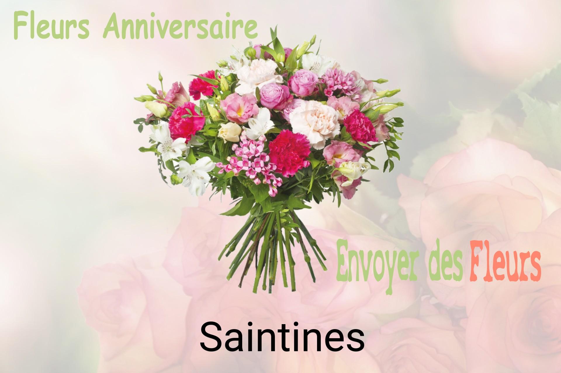 Bouquet de fleurs d’anniversaire livré à Saintines